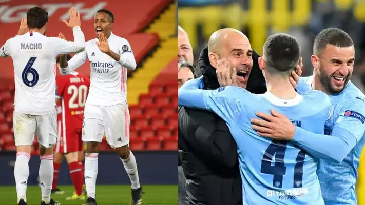 ചാമ്പ്യന്‍സ്‌ ലീഗ്: റയൽ മാഡ്രിഡും മാഞ്ചസ്റ്റർ സിറ്റിയും സെമിയിൽ
