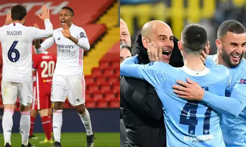 ചാമ്പ്യന്‍സ്‌ ലീഗ്: റയൽ മാഡ്രിഡും മാഞ്ചസ്റ്റർ സിറ്റിയും സെമിയിൽ