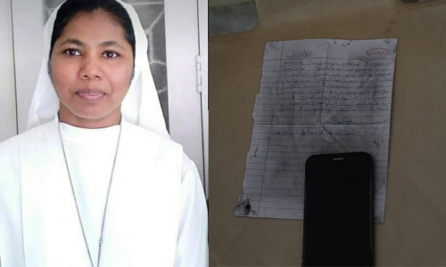 ഞാന്‍ കിണറ്റില്‍ ഉണ്ട്: കൊല്ലത്ത് മരിച്ച നിലയില്‍ കണ്ടെത്തിയ കന്യാസ്ത്രീയുടെ ആത്മഹത്യകുറിപ്പ് പുറത്ത്