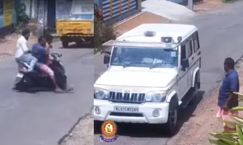 അപ്പൊഴേ പറഞ്ഞ് ഇപ്പോ കേറല്ലേ കേറല്ലേന്ന്; കേരള പൊലീസിന്റെ ട്രാഫിക് ബോധവൽക്കരണ വീഡിയോ സൂപ്പർ ഹിറ്റ്