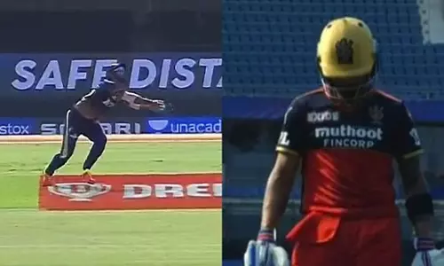 വിരാടിനെ പുറത്താക്കാന്‍ സ്പൈഡര്‍മാനായി രാഹുല്‍ ത്രിപാഠി; നൂറ്റാണ്ടിന്‍റെ ക്യാച്ചെന്ന് ആരാധകര്‍