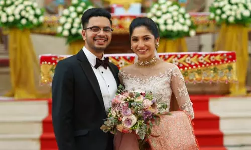 ജോസ് കെ മാണിയുടെ മകൾ പ്രിയങ്ക വിവാഹിതയായി ജോസ് കെ മാണിയുടെ മകൾ പ്രിയങ്ക വിവാഹിതയായി