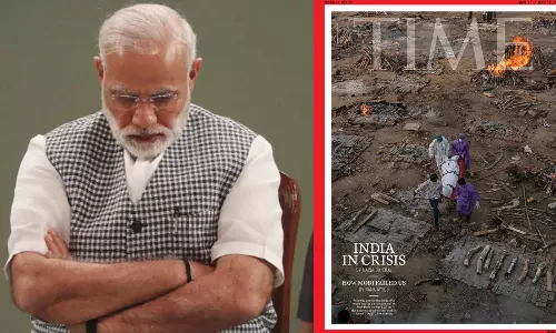 മോദി എങ്ങനെ നമ്മെ പരാജയപ്പെടുത്തി?; കോവിഡില് കടുത്ത വിമര്ശനവുമായി ടൈം മാഗസിന് മോദി എങ്ങനെ നമ്മെ പരാജയപ്പെടുത്തി?; കോവിഡില് കടുത്ത വിമര്ശനവുമായി ടൈം മാഗസിന്