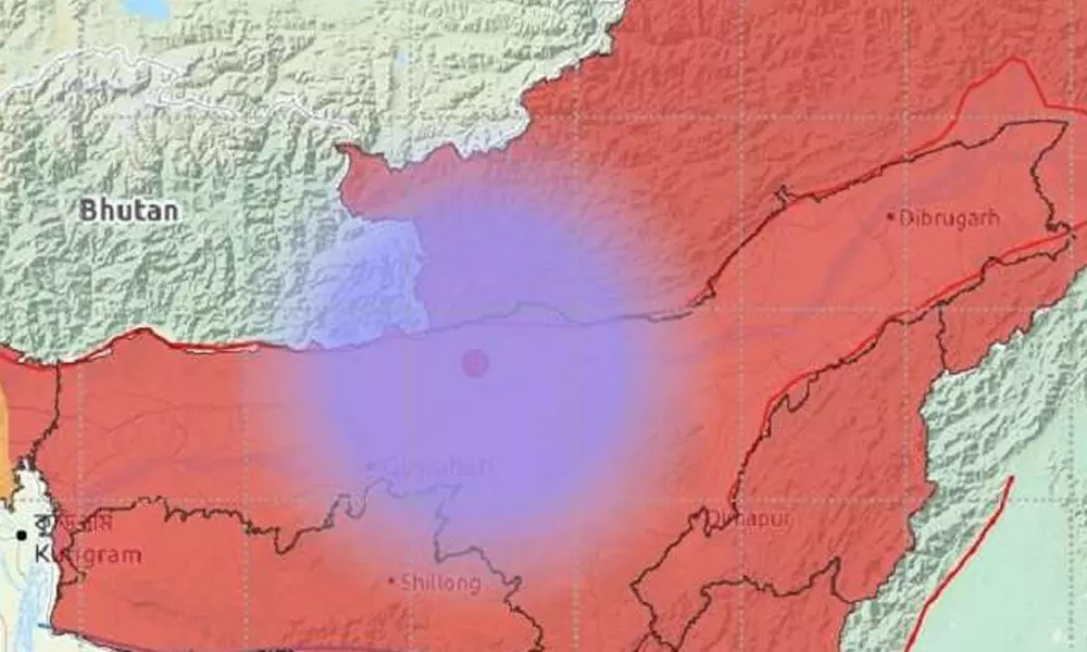 അസമിൽ വീണ്ടും ഭൂചലനം അസമിൽ വീണ്ടും ഭൂചലനം
