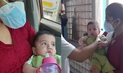 മാതാപിതാക്കള്‍ക്ക് കോവിഡ്; ആറുമാസം പ്രായമുള്ള കുഞ്ഞിന്‍റെ സംരക്ഷണം ഏറ്റെടുത്ത് വനിത പൊലീസ്