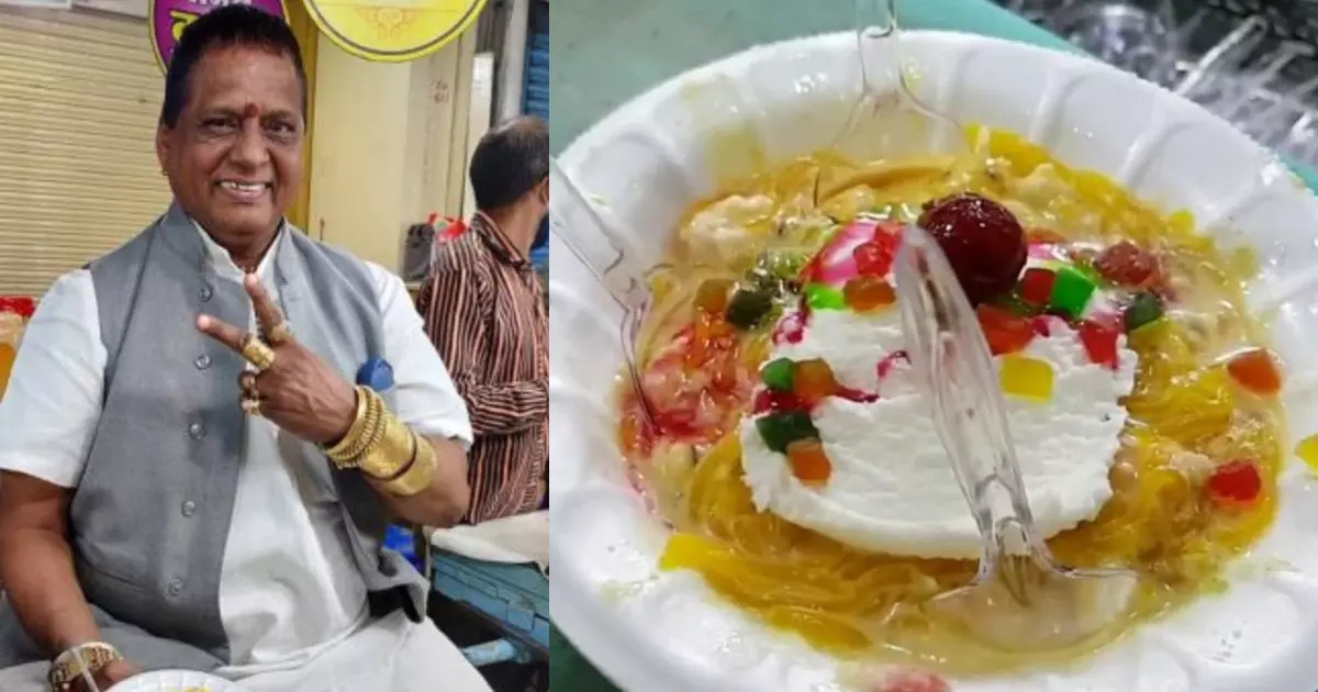 അര കിലോയിലധികം സ്വര്‍ണ്ണം ധരിച്ച് കുല്‍ഫി-ഫലൂദ വില്‍പ്പനക്കാരന്‍; വൈറലായി വീഡിയോ