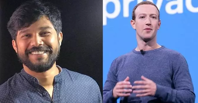 അല്ഗോരിതം കൊണ്ട് ഭിന്നിപ്പിക്കുന്ന ആശാന് പിറന്നാളാശംസ: സുക്കര്ബര്ഗിന് ആശംസയുമായി ഷഫുദ്ദീന് അല്ഗോരിതം കൊണ്ട് ഭിന്നിപ്പിക്കുന്ന ആശാന് പിറന്നാളാശംസ: സുക്കര്ബര്ഗിന് ആശംസയുമായി ഷഫുദ്ദീന്