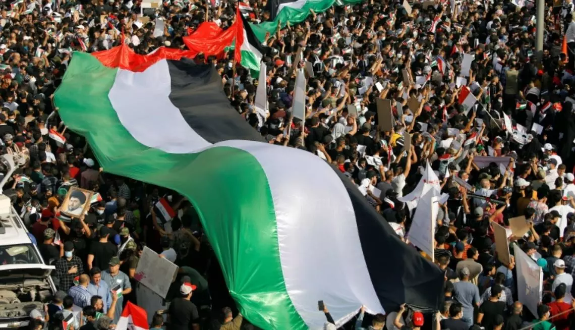 ഇത് വംശഹത്യ; ഫലസ്തീനെ പിന്തുണച്ച് യു.കെയിലും ജര്‍മനിയിലും ഫ്രാന്‍സിലും തെരുവിലിറങ്ങി ആയിരങ്ങള്‍