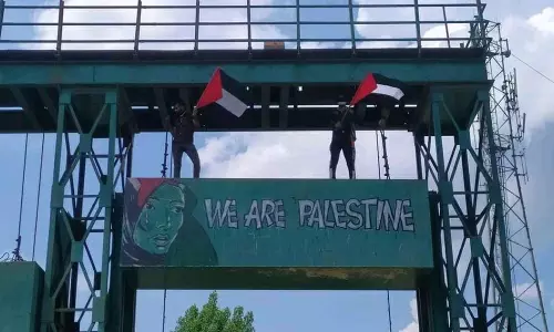 ഫലസ്തീന്‍ ഐക്യദാര്‍ഢ്യ റാലിയും ചുവരെഴുത്തും: കശ്മീരില്‍ 21 പേര്‍ക്കെതിരെ കേസ്