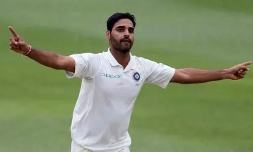 നിങ്ങൾക്ക് തോന്നുന്നത് എഴുതിപിടിപ്പിക്കരുത്; ടെസ്റ്റ് മതിയാക്കുന്നു എന്ന വാർത്തകളെ തള്ളി ഭുവനേശ്വർ കുമാർ നിങ്ങൾക്ക് തോന്നുന്നത് എഴുതിപിടിപ്പിക്കരുത്; ടെസ്റ്റ് മതിയാക്കുന്നു എന്ന വാർത്തകളെ തള്ളി ഭുവനേശ്വർ കുമാർ