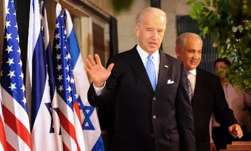 ഇസ്രായേലിന് പ്രതിരോധിക്കാനുള്ള അവകാശമുണ്ട്: പിന്തുണ ആവര്ത്തിച്ച് ബൈഡന് ഇസ്രായേലിന് പ്രതിരോധിക്കാനുള്ള അവകാശമുണ്ട്: പിന്തുണ ആവര്ത്തിച്ച് ബൈഡന്