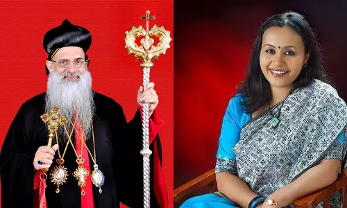 വീണാ ജോർജിന് ആശംസ നേർന്ന് പരിശുദ്ധ കാതോലിക്കാ ബാവാ വീണാ ജോർജിന് ആശംസ നേർന്ന് പരിശുദ്ധ കാതോലിക്കാ ബാവാ