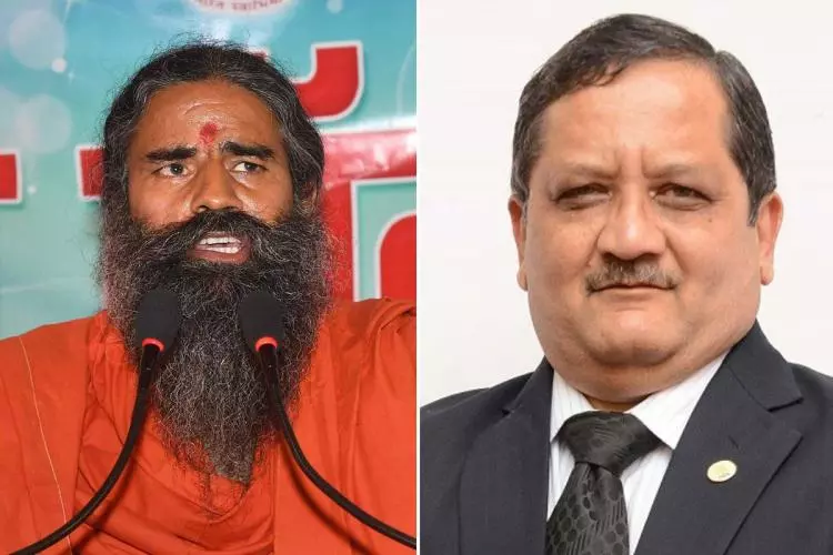 മിണ്ടാതിരുന്നോണം, ഞാന് സംസാരിക്കുന്നത് കേട്ടില്ലെ : ചാനല് ചര്ച്ചയില് ബാബ രാംദേവിനോട് ഡോ. ജയേഷ് ലെലെ മിണ്ടാതിരുന്നോണം, ഞാന് സംസാരിക്കുന്നത് കേട്ടില്ലെ : ചാനല് ചര്ച്ചയില് ബാബ രാംദേവിനോട് ഡോ. ജയേഷ് ലെലെ