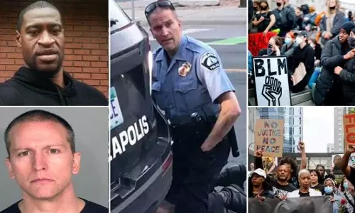 വംശവെറി ജോര്‍ജ് ഫ്ലോയിഡിനെ ശ്വാസംമുട്ടിച്ച് കൊന്നിട്ട് ഒരു വര്‍ഷം; ശിക്ഷാവിധി ഈ ആഴ്ച