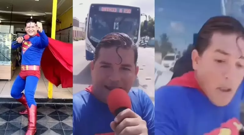 സൂപ്പര്‍മാനെ ബസ്സിടിച്ചു!: വീഡിയോ വൈറല്‍