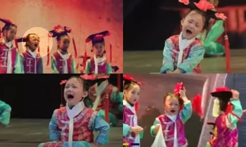 കരഞ്ഞാലെന്താ...? ഒറ്റ സ്റ്റെപ്പ് പോലും തെറ്റിച്ചില്ലല്ലോ; വൈറലായി കുട്ടി വീഡിയോ