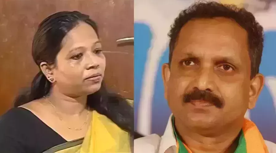 സുരേന്ദ്രന്‍റെ വാദം പൊളിയുന്നു; പ്രസീതയുമായി നടത്തിയ വാട്സാപ്പ് സന്ദേശം പുറത്ത്