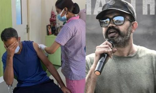 മുറിവേറ്റ സിംഹത്തിന്റെ ശ്വാസം...: കെ.ജി.എഫ് സംവിധായകന്റെ വാക്സിനേഷൻ ചിത്രം ഏറ്റെടുത്ത് സോഷ്യൽ മീഡിയ മുറിവേറ്റ സിംഹത്തിന്റെ ശ്വാസം...: കെ.ജി.എഫ് സംവിധായകന്റെ വാക്സിനേഷൻ ചിത്രം ഏറ്റെടുത്ത് സോഷ്യൽ മീഡിയ