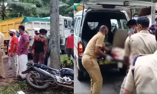 പുസ്തകം വാങ്ങിയുള്ള മടക്കം മരണത്തിലേക്ക്; കോഴിക്കോട് വാഹനാപകടത്തില്‍ രണ്ട് പേര്‍ മരിച്ചു