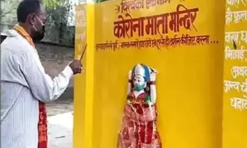 കൊറോണ മാതാ കാത്തുരക്ഷിക്കും; വൈറസ് ബാധിക്കാതിരിക്കാന്‍ ക്ഷേത്രം തുറന്ന് യു.പി ഗ്രാമം