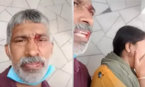 ഗർഭിണിക്കും പിതാവിനും ഭർതൃവീട്ടില് ക്രൂരമർദനം ഗർഭിണിക്കും പിതാവിനും ഭർതൃവീട്ടില് ക്രൂരമർദനം