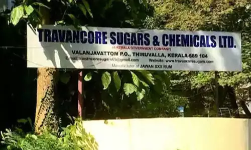 ട്രാവന്‍കൂര്‍ ഷുഗേര്‍സ് ആന്റ് കെമിക്കല്‍സില്‍ മദ്യ ഉത്പാദനം നിര്‍ത്തിവെച്ചു