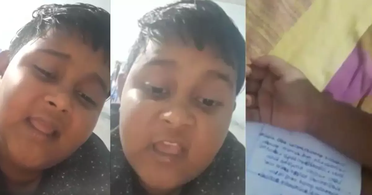 പ്രയാസം തുറന്നുപറഞ്ഞതിന് അഭിനന്ദനം: ഇങ്ങനെ എഴുതാന് തരല്ലേന്ന് ടീച്ചര്മാരോട് അപേക്ഷിച്ച കുട്ടിയെ തേടി മന്ത്രിയുടെ കോള് പ്രയാസം തുറന്നുപറഞ്ഞതിന് അഭിനന്ദനം: ഇങ്ങനെ എഴുതാന് തരല്ലേന്ന് ടീച്ചര്മാരോട് അപേക്ഷിച്ച കുട്ടിയെ തേടി മന്ത്രിയുടെ കോള്