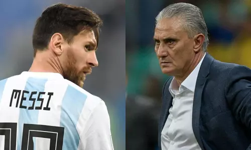 മെസ്സിയെ പൂട്ടാനറിയാം, പറയില്ല; കലാശത്തിന് എരിവു പകർന്ന് ബ്രസീൽ കോച്ച് ടിറ്റെ മെസ്സിയെ പൂട്ടാനറിയാം, പറയില്ല; കലാശത്തിന് എരിവു പകർന്ന് ബ്രസീൽ കോച്ച് ടിറ്റെ