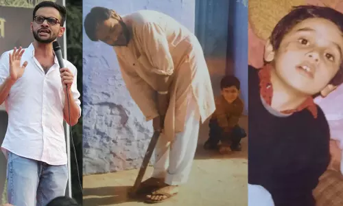 ഞാന്‍ ബാറ്റ്സ്മാനായപ്പോള്‍ എന്‍റെ ഉമര്‍ വിക്കറ്റ് കീപ്പറായിരുന്നു; വികാരനിര്‍ഭര ഫോട്ടോ പങ്കുവെച്ച് ഉമര്‍ ഖാലിദിന്‍റെ പിതാവ്