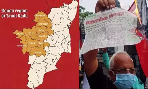 തമിഴ്​നാടിനെ വിഭജിച്ച്​ കൊങ്കുനാട്​ രൂപവത്​കരിക്കാനുള്ള കേന്ദ്ര നീക്കം; വ്യാപക പ്രതിഷേധം