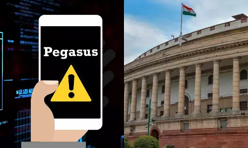 പെഗാസസ് ഫോൺ ചോർത്തൽ; പാര്‍ലമെന്‍റിന്‍റെ ഇരുസഭകളിലും അടിയന്തര പ്രമേയത്തിനു നോട്ടീസ്
