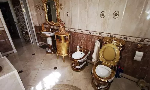 കൊട്ടാരസമാനമായ വീട്, ദീപാലങ്കൃതമായ കുളിമുറി, സ്വർണം പൂശിയ ടോയ്‌ലെറ്റ്; മുന്‍ പൊലീസ് മേധാവിയുടെ ആഡംബരജീവിതം കണ്ട് ഞെട്ടി അന്വേഷണസംഘം