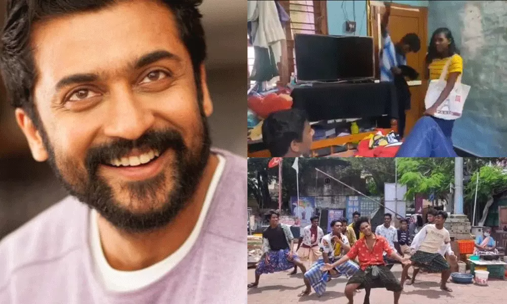 ഇഷ്ടപ്പെട്ടു, സുരക്ഷിതരായിരിക്കൂ: ചെങ്കല്ച്ചൂളയിലെ കുട്ടികളുടെ വീഡിയോ പങ്കുവെച്ച് സാക്ഷാല് സൂര്യ ഇഷ്ടപ്പെട്ടു, സുരക്ഷിതരായിരിക്കൂ: ചെങ്കല്ച്ചൂളയിലെ കുട്ടികളുടെ വീഡിയോ പങ്കുവെച്ച് സാക്ഷാല് സൂര്യ