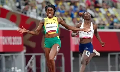 കൊടുങ്കാറ്റായി എലൈന്‍ തോംസൻ; 100ന്​ പിന്നാലെ 200ലും സ്വർണം