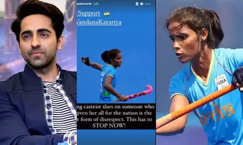 ഇത് ഇപ്പോൾ നിർത്തണം : ജാതീയ അധിക്ഷേപം നേരിട്ട വന്ദനക്ക് പിന്തുണയുമായി ആയുഷ്മാൻ ഖുറാന