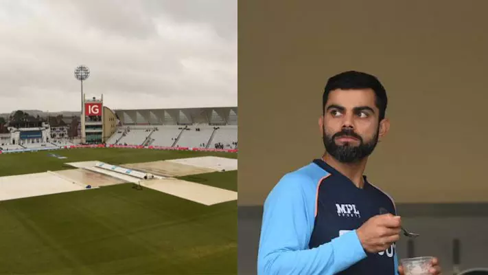 ഭാഗ്യമില്ലാതെ കോലിയും സംഘവും: മഴ വില്ലനായപ്പോൾ ആദ്യ ടെസ്റ്റ് സമനിലയില് ഭാഗ്യമില്ലാതെ കോലിയും സംഘവും: മഴ വില്ലനായപ്പോൾ ആദ്യ ടെസ്റ്റ് സമനിലയില്