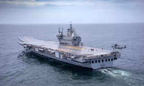 ഐഎന്എസ് വിക്രാന്തിന്റെ ആദ്യഘട്ട സമുദ്ര പരീക്ഷണം വിജയം ഐഎന്എസ് വിക്രാന്തിന്റെ ആദ്യഘട്ട സമുദ്ര പരീക്ഷണം വിജയം