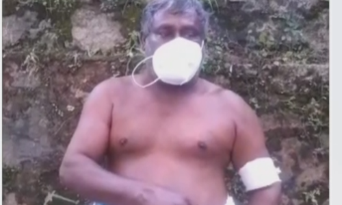 ഗ്രാമപഞ്ചായത്ത് പ്രസിഡന്‍റിന്‍റെ നേതൃത്വത്തില്‍ വൃദ്ധനെ വെട്ടിപ്പരിക്കേൽപ്പിച്ചതായി പരാതി