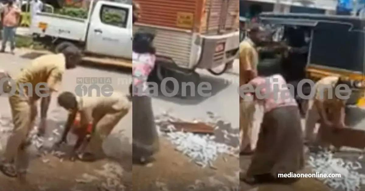 ആറ്റിങ്ങലില്‍ വഴിയോരക്കച്ചവടക്കാരുടെ മത്സ്യം നഗരസഭ ജീവനക്കാര്‍ വലിച്ചെറിഞ്ഞെന്ന് പരാതി