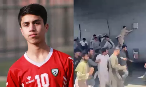 അഫ്ഗാനിൽ നിന്ന് രക്ഷപ്പെടാൻ ശ്രമം; വിമാനത്തിന്റെ ലാന്റിങ് ഗിയറിൽ കുടുങ്ങി ഫുട്‌ബോൾ താരം കൊല്ലപ്പെട്ടു