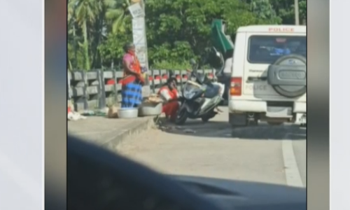 പൊലീസല്ല, മീന്‍ കൊട്ട തട്ടിത്തെറിപ്പിച്ചത് മത്സ്യവില്‍പനക്കാരി തന്നെയെന്ന് ദൃക്സാക്ഷി