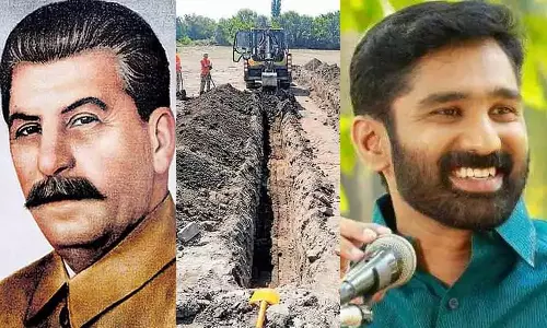 8000 അസ്ഥികൂടങ്ങൾ; സ്റ്റാലിനെ ആരാധിക്കുന്ന ലോകത്തിലെ ഏക കമ്മ്യൂണിസ്റ്റ് പാർട്ടിക്ക് അഭിവാദ്യങ്ങളെന്ന് വിടി ബൽറാം