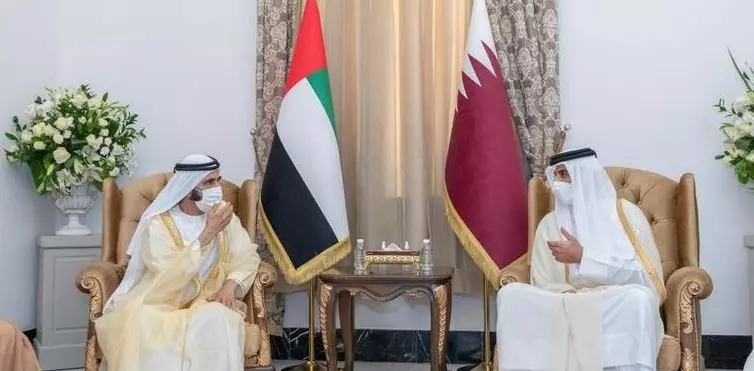 ഖത്തര്‍ അമീര്‍ യുഎഇ വൈസ് പ്രസിഡന്‍റുമായി കൂടിക്കാഴ്ച നടത്തി