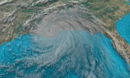 യുഎസില്‍ ആഞ്ഞുവീശി ഐഡ; മിസിസ്സിപ്പി നദി തിരിച്ചൊഴുകി