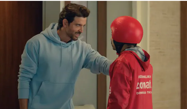 ഹൃതികും കത്രീനയും അഭിനയിച്ച സൊമാറ്റോ പരസ്യത്തിനെതിരെ വിമര്‍ശനം; മറുപടിയുമായി കമ്പനി