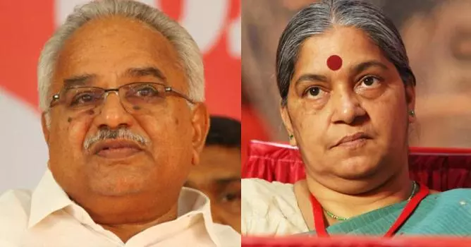 പൊലീസിനെക്കുറിച്ച് കേരളത്തിലെ സിപിഐ വിമര്ശനമുന്നയിച്ചിട്ടില്ല: ആനി രാജയെ തള്ളി കാനം പൊലീസിനെക്കുറിച്ച് കേരളത്തിലെ സിപിഐ വിമര്ശനമുന്നയിച്ചിട്ടില്ല: ആനി രാജയെ തള്ളി കാനം