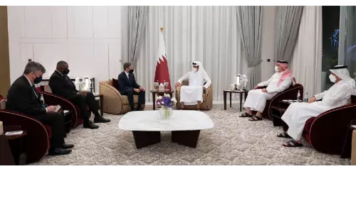 യുഎസ് സ്റ്റേറ്റ് സെക്രട്ടറി ആന്‍റണി ബ്ലിങ്കന്‍ ദോഹയില്‍; അമീറുമായി ചര്‍ച്ച നടത്തി