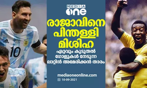 രാജാവിനെ പിന്തള്ളി മിശിഹ; ഏറ്റവും കൂടുതല്‍ ഗോളുകള്‍ നേടുന്ന ലാറ്റിന്‍ അമേരിക്കന്‍ താരം