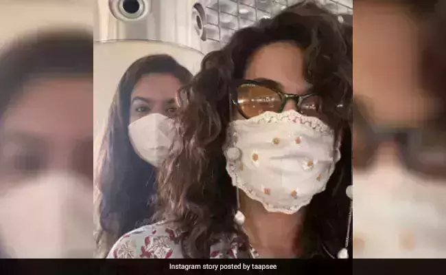 ബോളിവുഡ് നായിക തപ്‌സി പന്നുവിന് ഇഷ്ടം   കോഴിക്കോട്ടുകാരി തുന്നിയ മാസ്‌ക്ക്