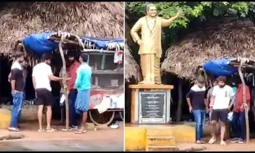 ഷൂട്ടിംഗിനിടെ തട്ടുകടയില്‍ കയറി ഭക്ഷണം കഴിച്ച് അല്ലു അര്‍ജുന്‍; വൈറലായി വീഡിയോ